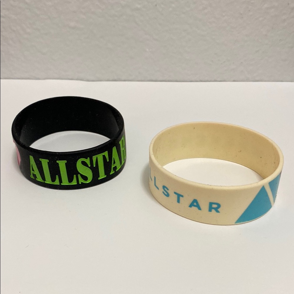 2 Allstar Weekend Rubber Bracelets